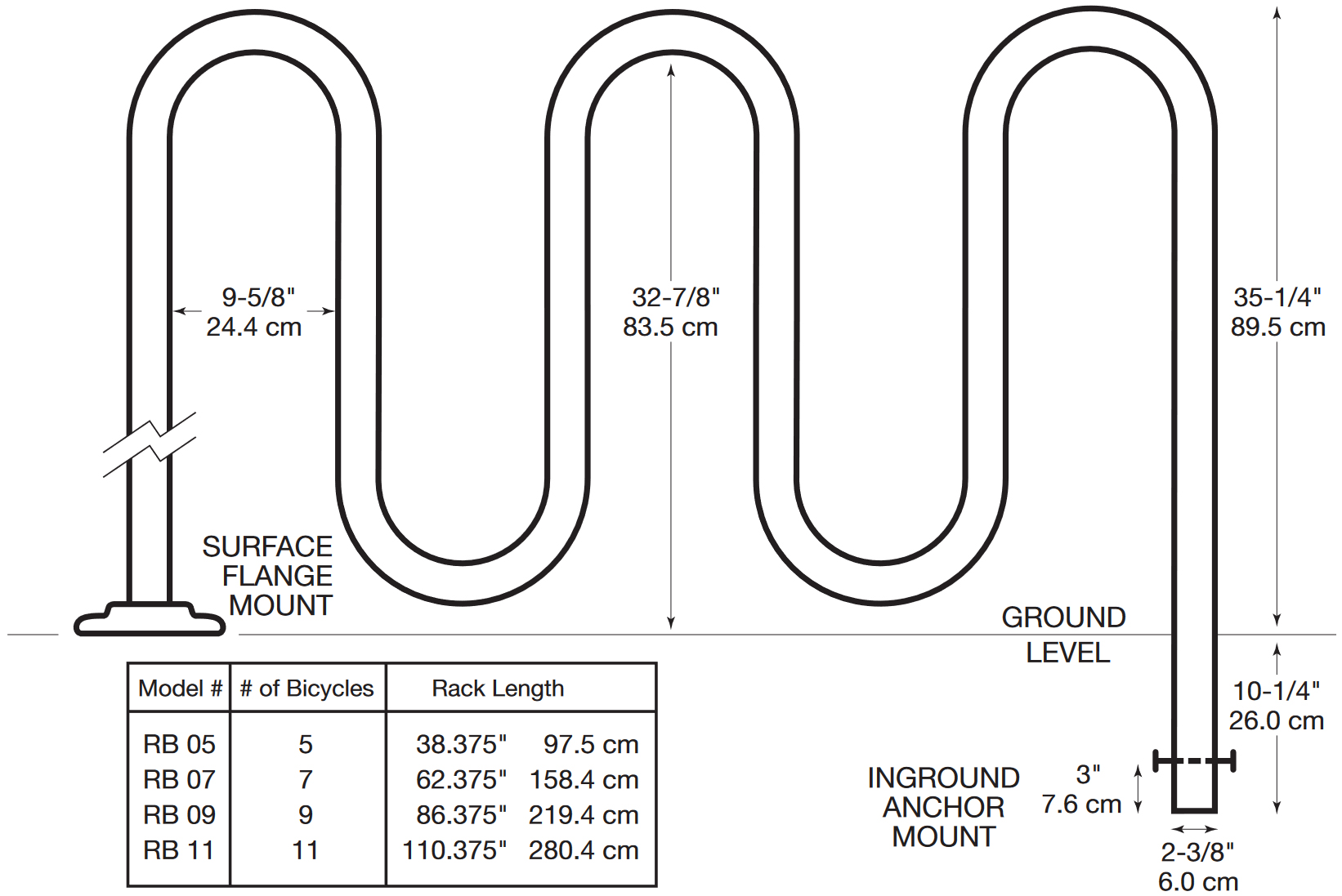 Technical Specifications for the Ribbon Rack